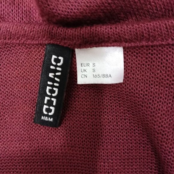 ‼️final must bundle‼️ Burgundy Lightweight Knit Cardigan Open Front - Picture 7 of 7
